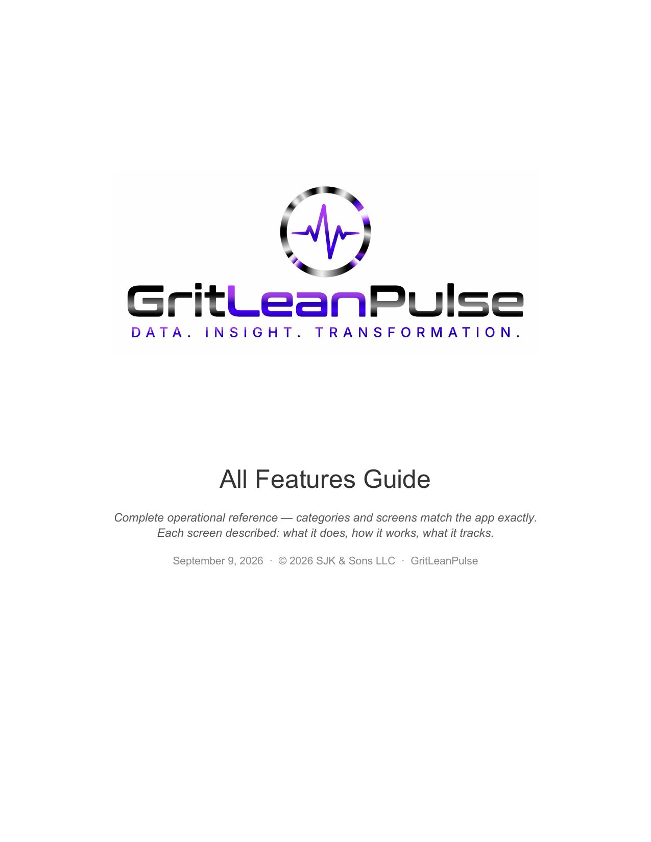 All Features Guide โ Cover Page