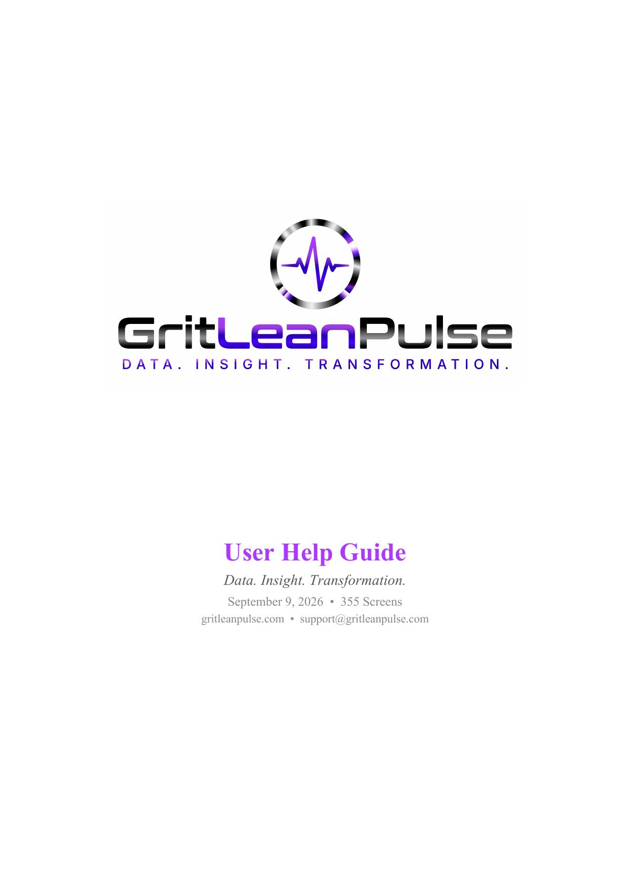 All Screens User Help Guide โ Cover Page