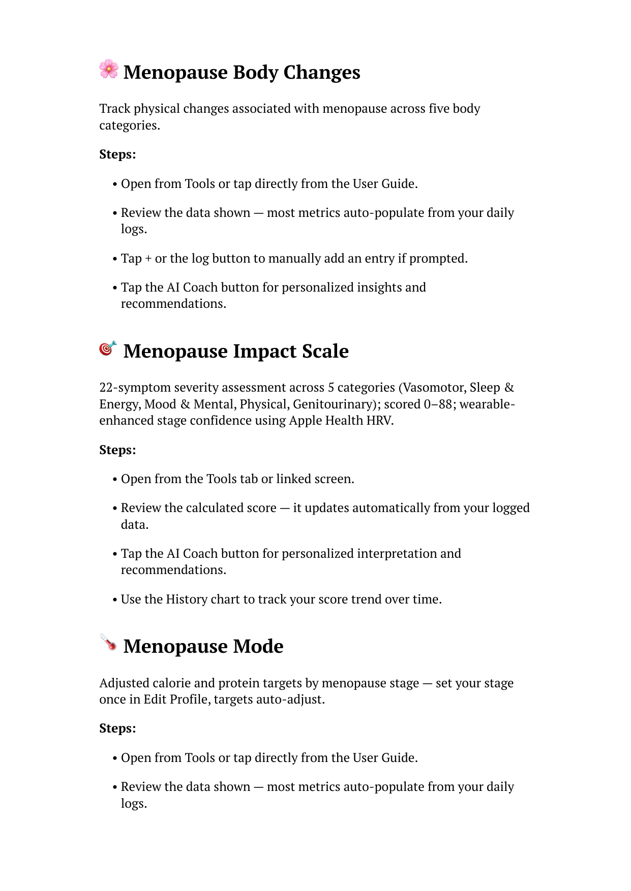 All Screens User Help Guide โ GLP-1 & Medications